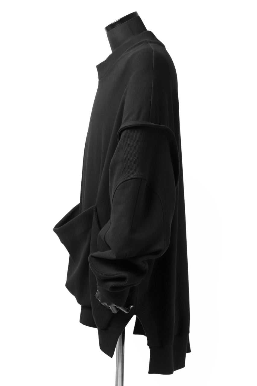 画像をギャラリービューアに読み込む, SOSNOVSKA HANGING POCKET SWEAT SHIRT (BLACK)