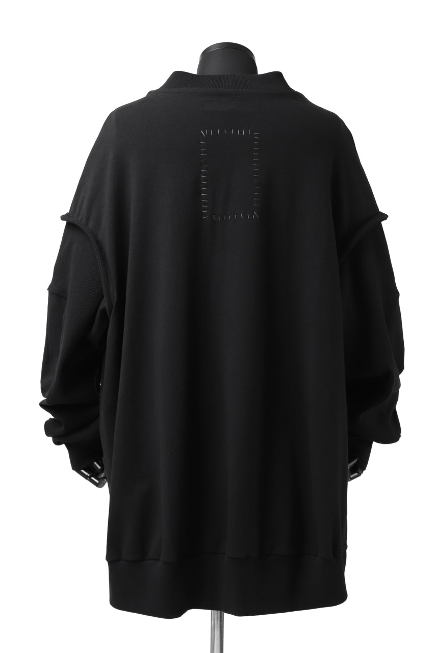 画像をギャラリービューアに読み込む, SOSNOVSKA HANGING POCKET SWEAT SHIRT (BLACK)