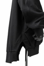 画像をギャラリービューアに読み込む, SOSNOVSKA HANGING POCKET SWEAT SHIRT (BLACK)