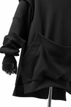 画像をギャラリービューアに読み込む, SOSNOVSKA HANGING POCKET SWEAT SHIRT (BLACK)