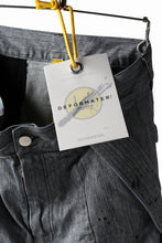 画像をギャラリービューアに読み込む, DEFORMATER.® "SPLASH" SLIM FIT JEANS WITH FLAP DETAIL / VERTICAL DENIM (ASPHALT)