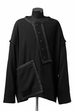 画像をギャラリービューアに読み込む, SOSNOVSKA exclusive COLLAPSED PLANK SWEAT SHIRT (BLACK)