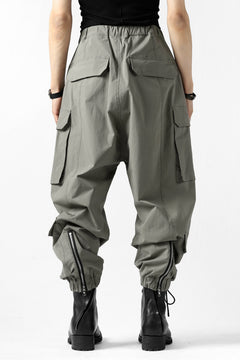画像をギャラリービューアに読み込む, ISAMU KATAYAMA BACKLASH LOWCROTCH FIELD PANTS / STRETCH TYPEWRITER CLOTH (KHAKI)