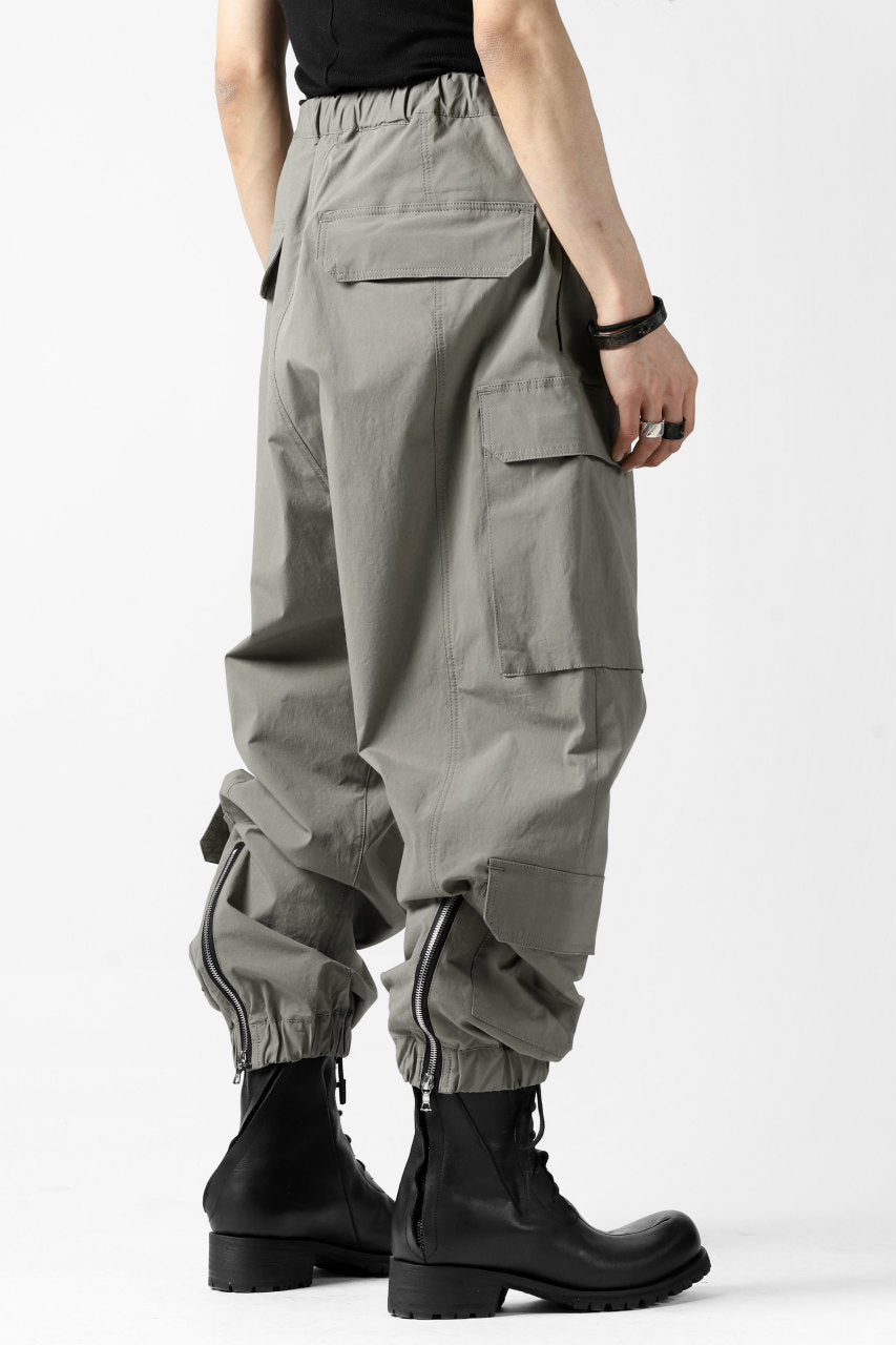 画像をギャラリービューアに読み込む, ISAMU KATAYAMA BACKLASH LOWCROTCH FIELD PANTS / STRETCH TYPEWRITER CLOTH (KHAKI)