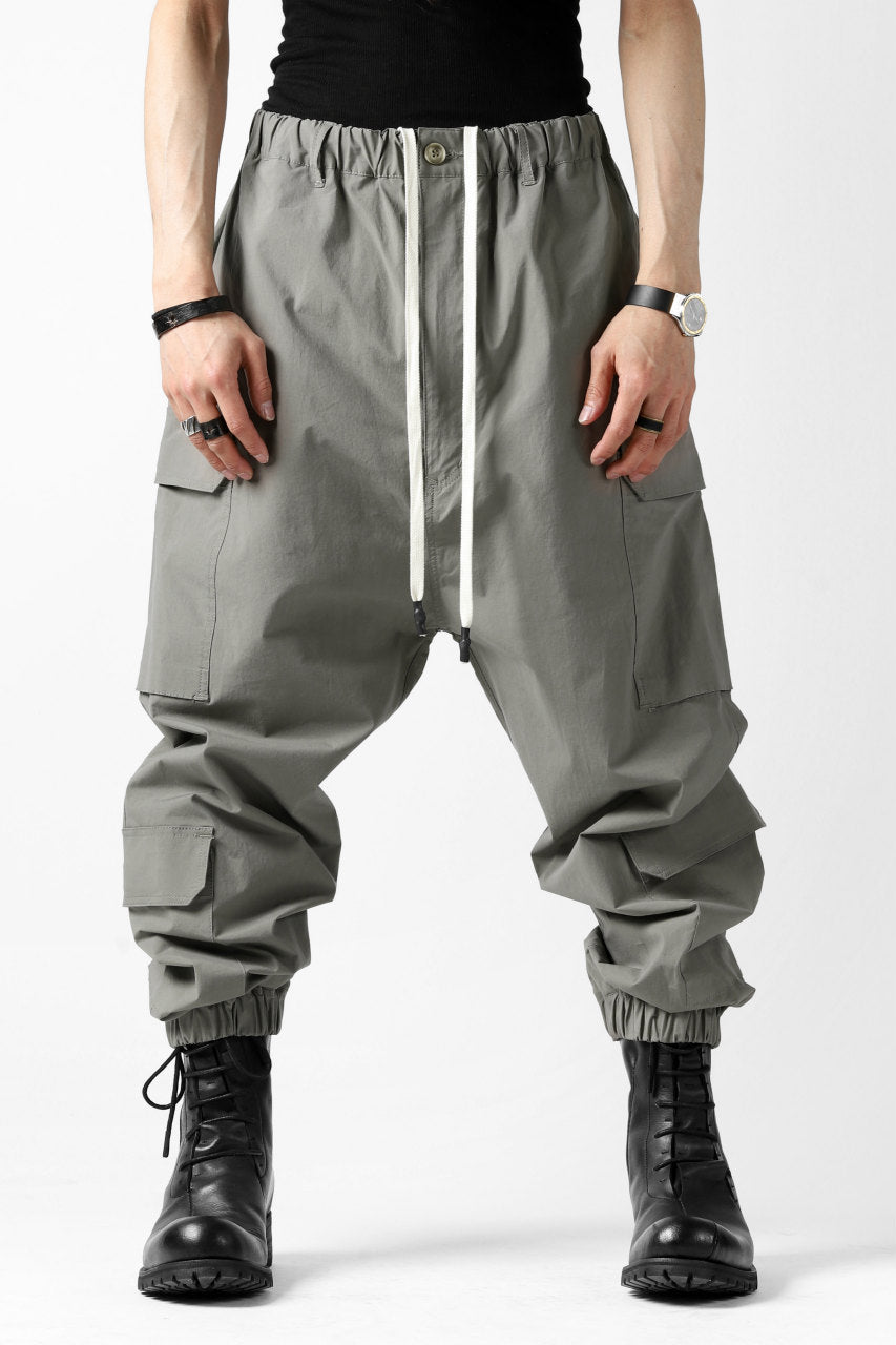 画像をギャラリービューアに読み込む, ISAMU KATAYAMA BACKLASH LOWCROTCH FIELD PANTS / STRETCH TYPEWRITER CLOTH (KHAKI)