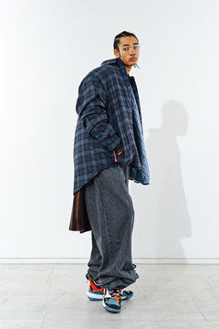 画像をギャラリービューアに読み込む, FACETASM SUPER BIG DENIM PANTS (BLACK)