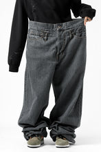 画像をギャラリービューアに読み込む, FACETASM SUPER BIG DENIM PANTS (BLACK)