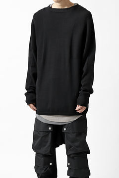 画像をギャラリービューアに読み込む, A.F ARTEFACT "WHOLEGARMENT" MOCKNECK KNIT PULLOVER (BLACK)