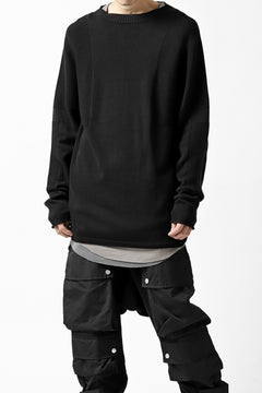 画像をギャラリービューアに読み込む, A.F ARTEFACT "WHOLEGARMENT" MOCKNECK KNIT PULLOVER (BLACK)