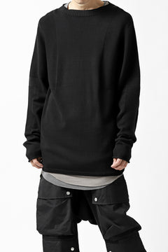 画像をギャラリービューアに読み込む, A.F ARTEFACT "WHOLEGARMENT" MOCKNECK KNIT PULLOVER (BLACK)