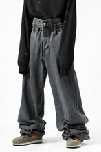 画像をギャラリービューアに読み込む, FACETASM SUPER BIG DENIM PANTS (BLACK)