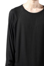 Load image into Gallery viewer, FIRST AID TO THE INJURED REHAM RAGLAN LONG SLEEVE T-SHIRT / MIXED UP RIB (BLACK)
