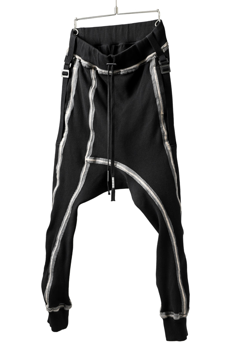 BORIS BIDJAN SABERI DROP CROTCH PANTS SEAM TAPED OBJECT DYED
