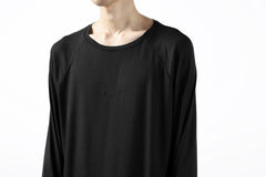 Load image into Gallery viewer, FIRST AID TO THE INJURED REHAM RAGLAN LONG SLEEVE T-SHIRT / MIXED UP RIB (BLACK)