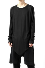 Load image into Gallery viewer, FIRST AID TO THE INJURED REHAM RAGLAN LONG SLEEVE T-SHIRT / MIXED UP RIB (BLACK)