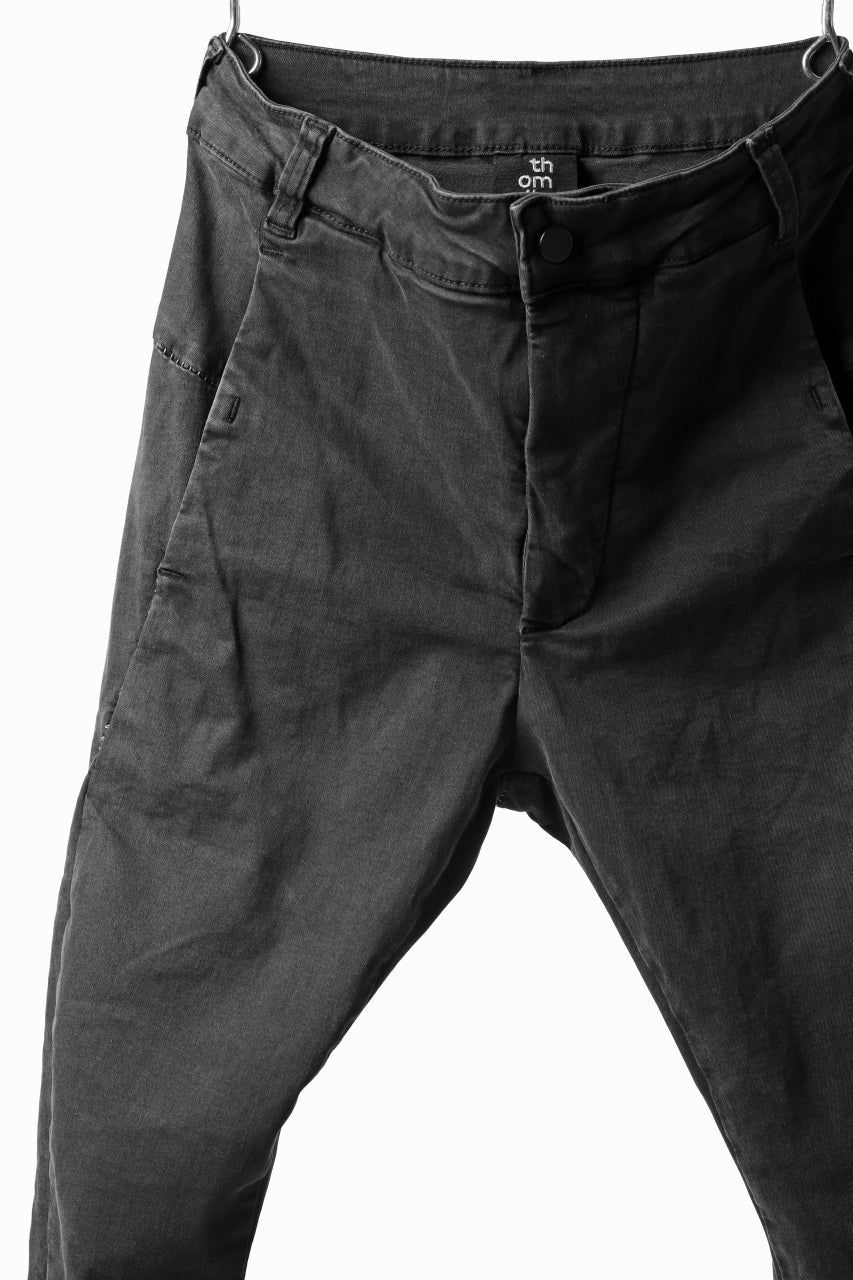 画像をギャラリービューアに読み込む, thomkrom OVER LOCKED SKINNY TROUSERS /  HYPER STRETCH DENIM (DARK GREY)