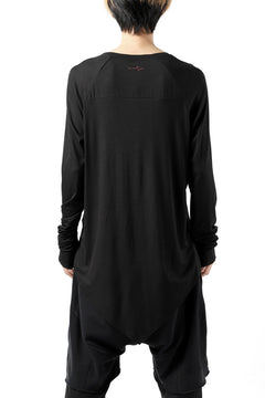 Load image into Gallery viewer, FIRST AID TO THE INJURED REHAM RAGLAN LONG SLEEVE T-SHIRT / MIXED UP RIB (BLACK)