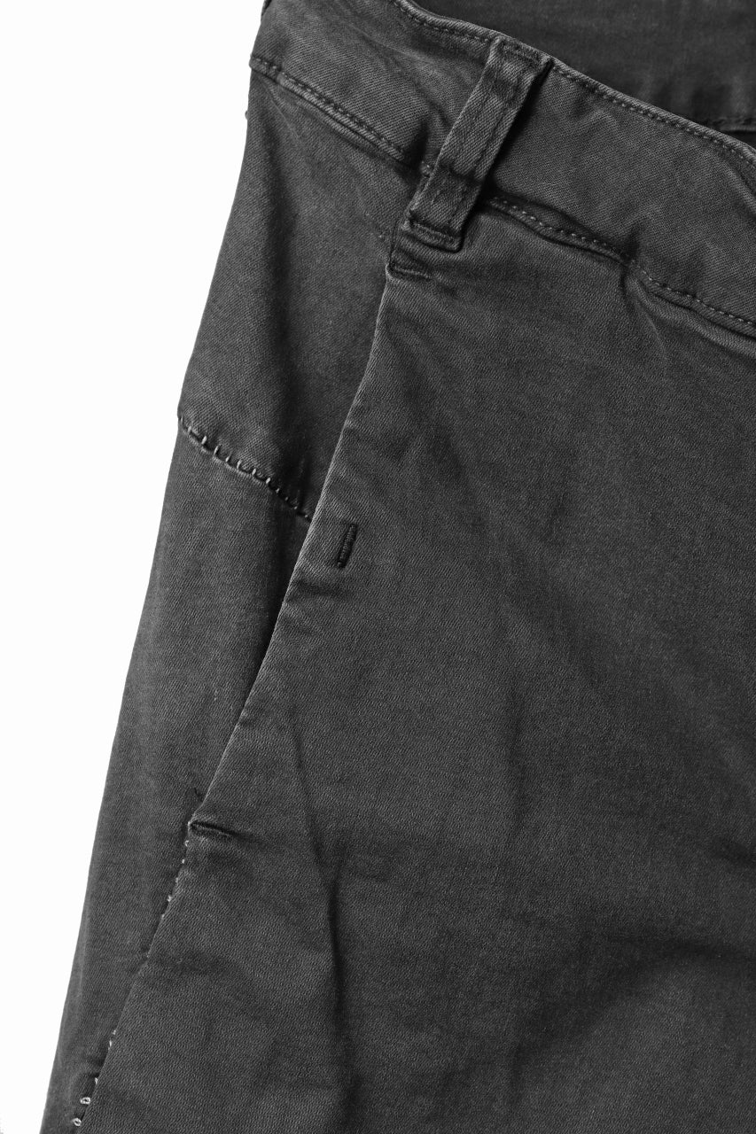 画像をギャラリービューアに読み込む, thomkrom OVER LOCKED SKINNY TROUSERS /  HYPER STRETCH DENIM (DARK GREY)
