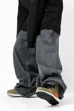 画像をギャラリービューアに読み込む, FACETASM SUPER BIG DENIM PANTS (BLACK)