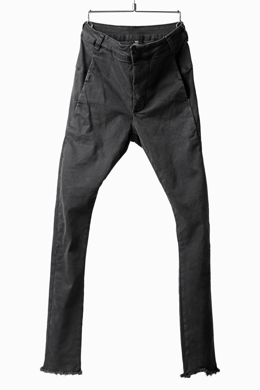 画像をギャラリービューアに読み込む, thomkrom OVER LOCKED SKINNY TROUSERS /  HYPER STRETCH DENIM (DARK GREY)