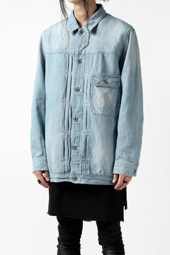 画像をギャラリービューアに読み込む, ISAMU KATAYAMA BACKLASH LOOSEY JEAN JACKET / COTTON LINEN DENIM (INDIGO)