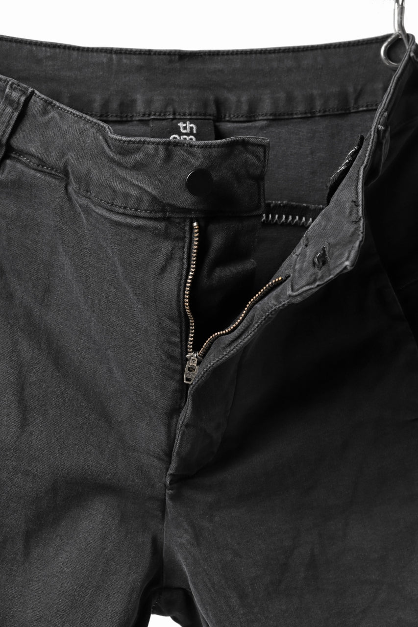 画像をギャラリービューアに読み込む, thomkrom OVER LOCKED SKINNY TROUSERS /  HYPER STRETCH DENIM (DARK GREY)