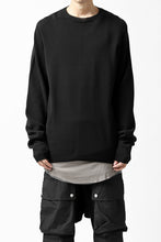 画像をギャラリービューアに読み込む, A.F ARTEFACT "WHOLEGARMENT" CREWNECK KNIT PULLOVER (BLACK)