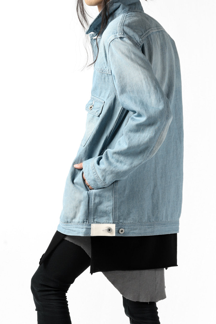 画像をギャラリービューアに読み込む, ISAMU KATAYAMA BACKLASH LOOSEY JEAN JACKET / COTTON LINEN DENIM (INDIGO)