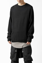 画像をギャラリービューアに読み込む, A.F ARTEFACT "WHOLEGARMENT" CREWNECK KNIT PULLOVER (BLACK)