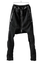 Load image into Gallery viewer, BORIS BIDJAN SABERI LOW CROTCH PANTS / RESIN DYED "P28.4-F1603K" (BLACK)