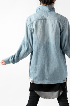 画像をギャラリービューアに読み込む, ISAMU KATAYAMA BACKLASH LOOSEY JEAN JACKET / COTTON LINEN DENIM (INDIGO)