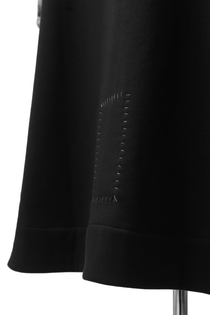 画像をギャラリービューアに読み込む, SOSNOVSKA exclusive ABSTRACT COMBINATION SWEAT SHIRT (BLACK x GREY STRIPE)