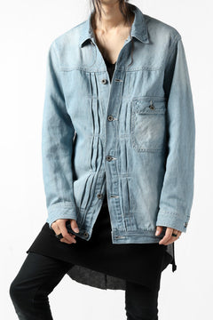 画像をギャラリービューアに読み込む, ISAMU KATAYAMA BACKLASH LOOSEY JEAN JACKET / COTTON LINEN DENIM (INDIGO)