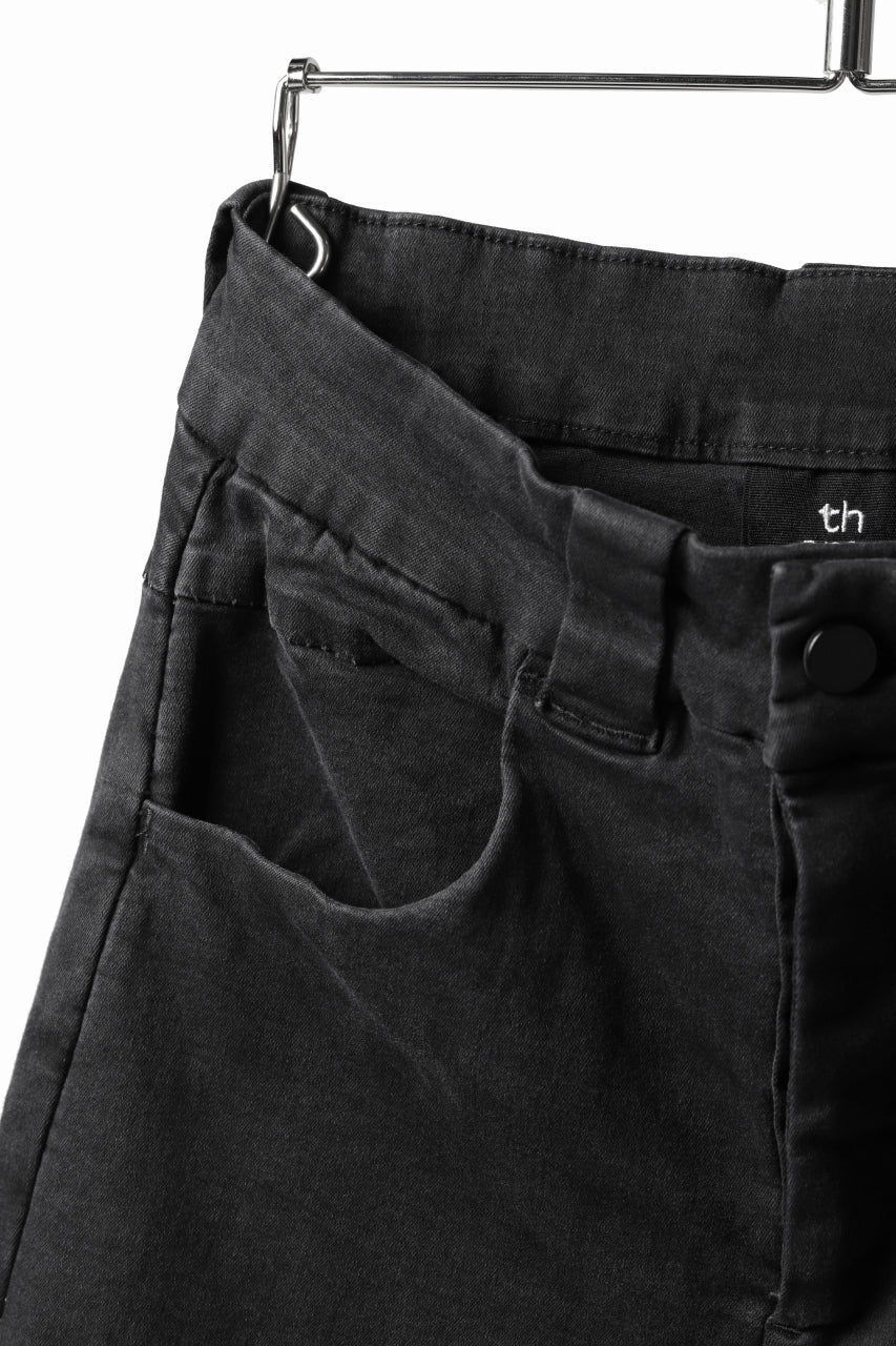 画像をギャラリービューアに読み込む, thomkrom OVER LOCKED SKINNY TROUSERS /  HYPER STRETCH DENIM (BLACK)