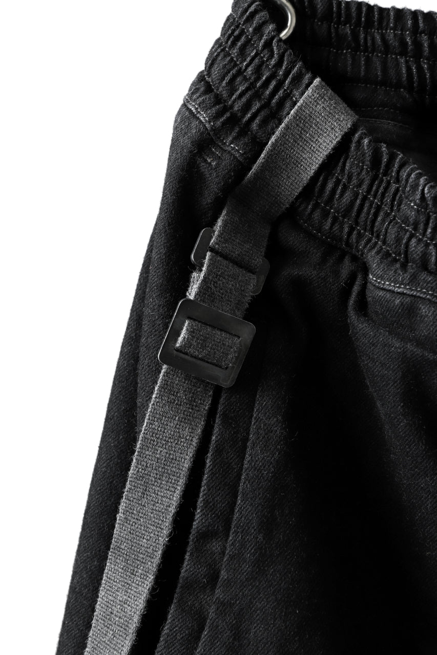 Load image into Gallery viewer, BORIS BIDJAN SABERI LOW CROTCH PANTS / RESIN DYED "P28.4-F1603K" (BLACK)