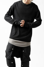 画像をギャラリービューアに読み込む, A.F ARTEFACT "WHOLEGARMENT" CREWNECK KNIT PULLOVER (BLACK)