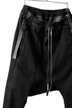 Load image into Gallery viewer, BORIS BIDJAN SABERI LOW CROTCH PANTS / RESIN DYED "P28.4-F1603K" (BLACK)