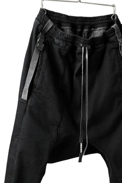 Load image into Gallery viewer, BORIS BIDJAN SABERI LOW CROTCH PANTS / RESIN DYED "P28.4-F1603K" (BLACK)