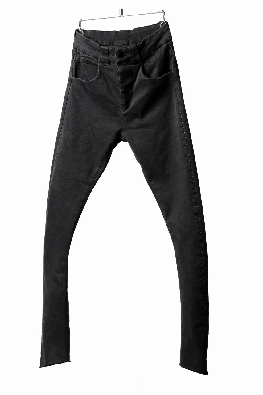 画像をギャラリービューアに読み込む, thomkrom OVER LOCKED SKINNY TROUSERS /  HYPER STRETCH DENIM (BLACK)