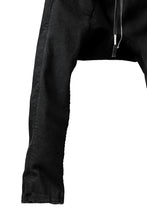 Load image into Gallery viewer, BORIS BIDJAN SABERI LOW CROTCH PANTS / RESIN DYED "P28.4-F1603K" (BLACK)