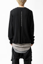 画像をギャラリービューアに読み込む, A.F ARTEFACT "WHOLEGARMENT" CREWNECK KNIT PULLOVER (BLACK)