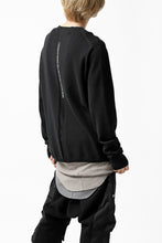 画像をギャラリービューアに読み込む, A.F ARTEFACT "WHOLEGARMENT" CREWNECK KNIT PULLOVER (BLACK)