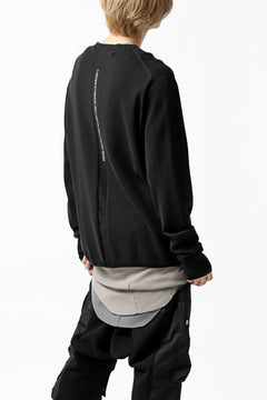 画像をギャラリービューアに読み込む, A.F ARTEFACT "WHOLEGARMENT" CREWNECK KNIT PULLOVER (BLACK)