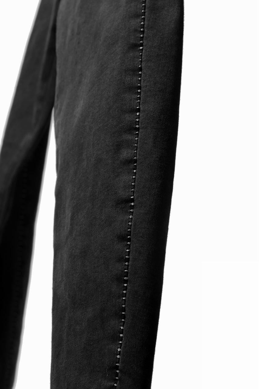 画像をギャラリービューアに読み込む, thomkrom OVER LOCKED SKINNY TROUSERS /  HYPER STRETCH DENIM (BLACK)
