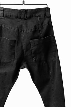 画像をギャラリービューアに読み込む, thomkrom OVER LOCKED SKINNY TROUSERS /  HYPER STRETCH DENIM (BLACK)