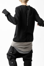 画像をギャラリービューアに読み込む, A.F ARTEFACT "WHOLEGARMENT" CREWNECK KNIT PULLOVER (BLACK)