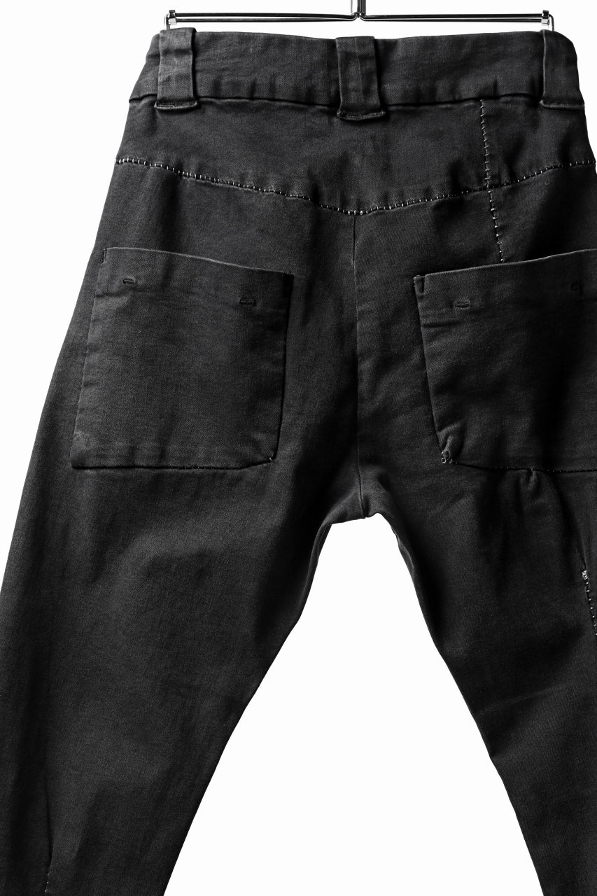 画像をギャラリービューアに読み込む, thomkrom OVER LOCKED SKINNY TROUSERS /  HYPER STRETCH DENIM (BLACK)