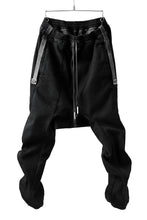 Load image into Gallery viewer, BORIS BIDJAN SABERI LOW CROTCH PANTS / RESIN DYED "P28.4-F1603K" (BLACK)