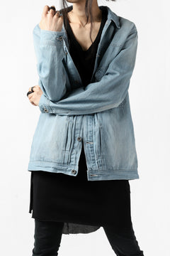 画像をギャラリービューアに読み込む, ISAMU KATAYAMA BACKLASH LOOSEY JEAN JACKET / COTTON LINEN DENIM (INDIGO)