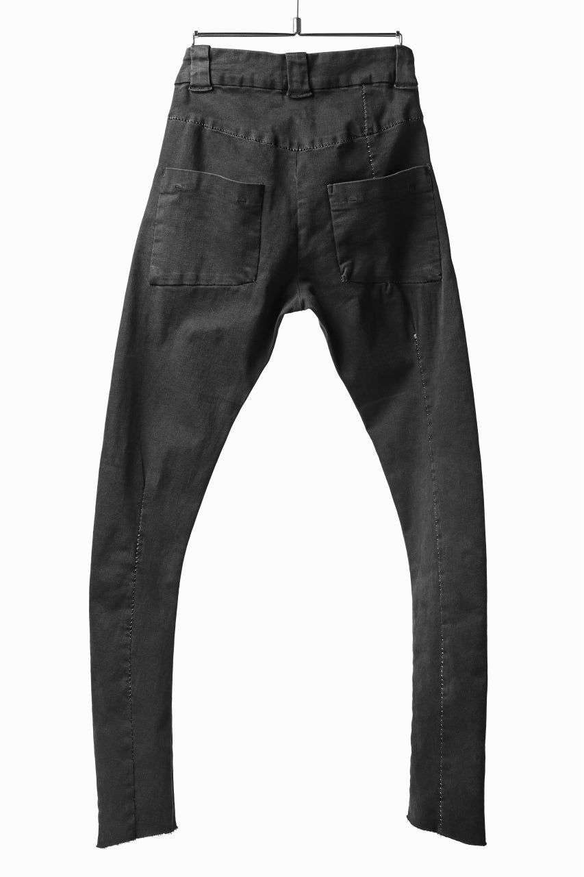 画像をギャラリービューアに読み込む, thomkrom OVER LOCKED SKINNY TROUSERS /  HYPER STRETCH DENIM (BLACK)